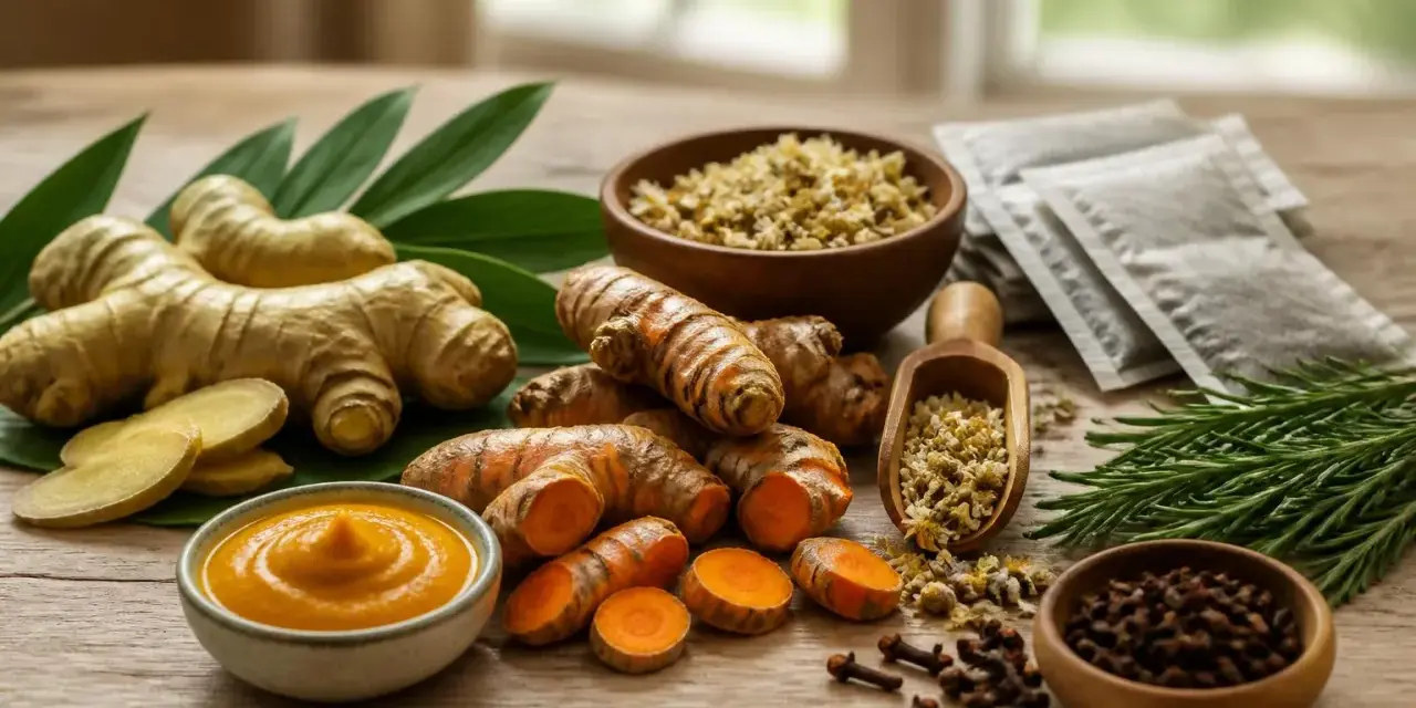 Curcuma, gingembre, romarin, clous de girofle : quel est l'anti-inflammatoire naturel le plus efficace ? Ces ingrédients naturels sont prêts à l'emploi.