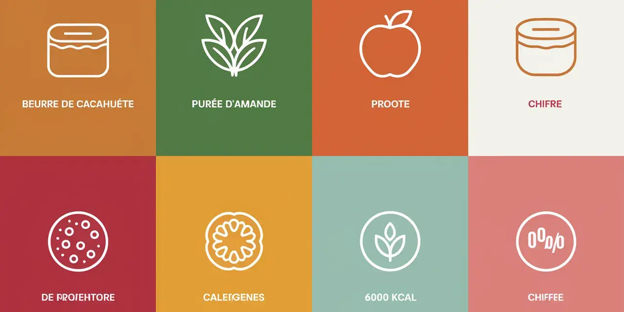 Purée d'amande, proote, chifre, de projehtore, caleïgenes, 6000 kcal, chiffee : par quoi remplacer le beurre de cacahuète ?