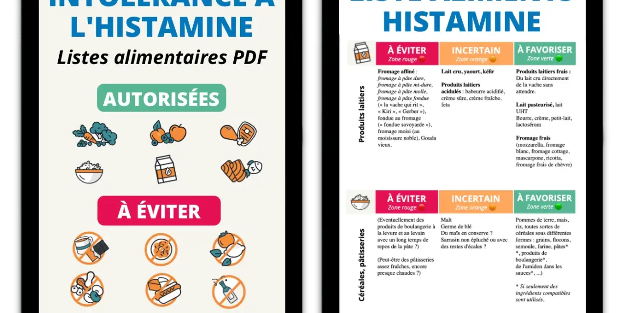 Listes d'aliments pour l'intolérance à l'histamine : à éviter, incertains et à favoriser. L'aubergine est absente, mais les fromages affinés sont à éviter.