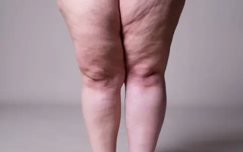 Jambes présentant des signes de lipœdème. Exploration des options de lipœdème traitement naturel pour soulager les symptômes.