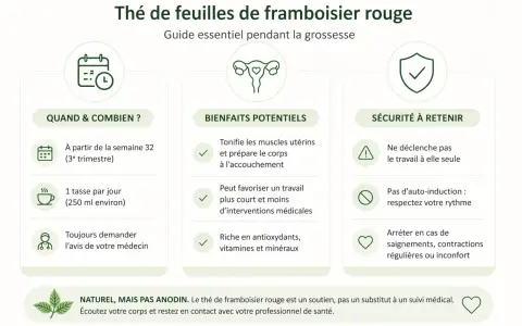 Guide sur le thé de feuilles de framboisier rouge : quand le boire, ses bienfaits potentiels et sa sécurité.