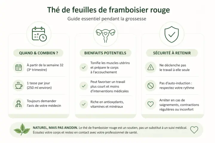 Guide sur le thé de feuilles de framboisier rouge : quand le boire, ses bienfaits potentiels et sa sécurité.