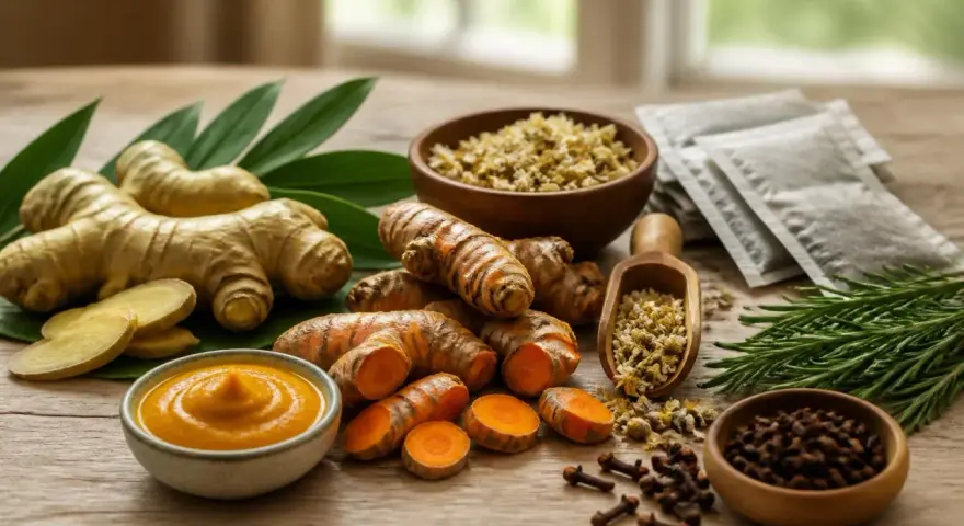 Curcuma, gingembre, romarin, clous de girofle : quel est l'anti-inflammatoire naturel le plus efficace ? Ces ingrédients naturels sont prêts à l'emploi.