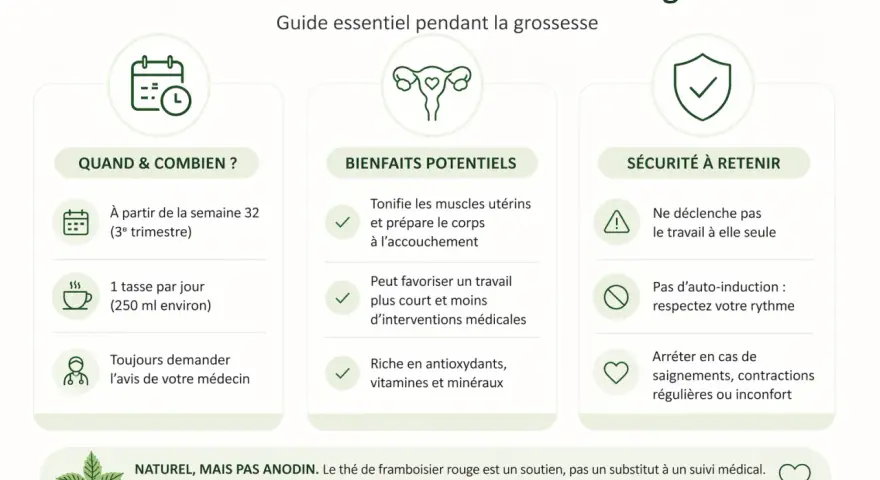 Guide sur le thé de feuilles de framboisier rouge : quand le boire, ses bienfaits potentiels et sa sécurité.